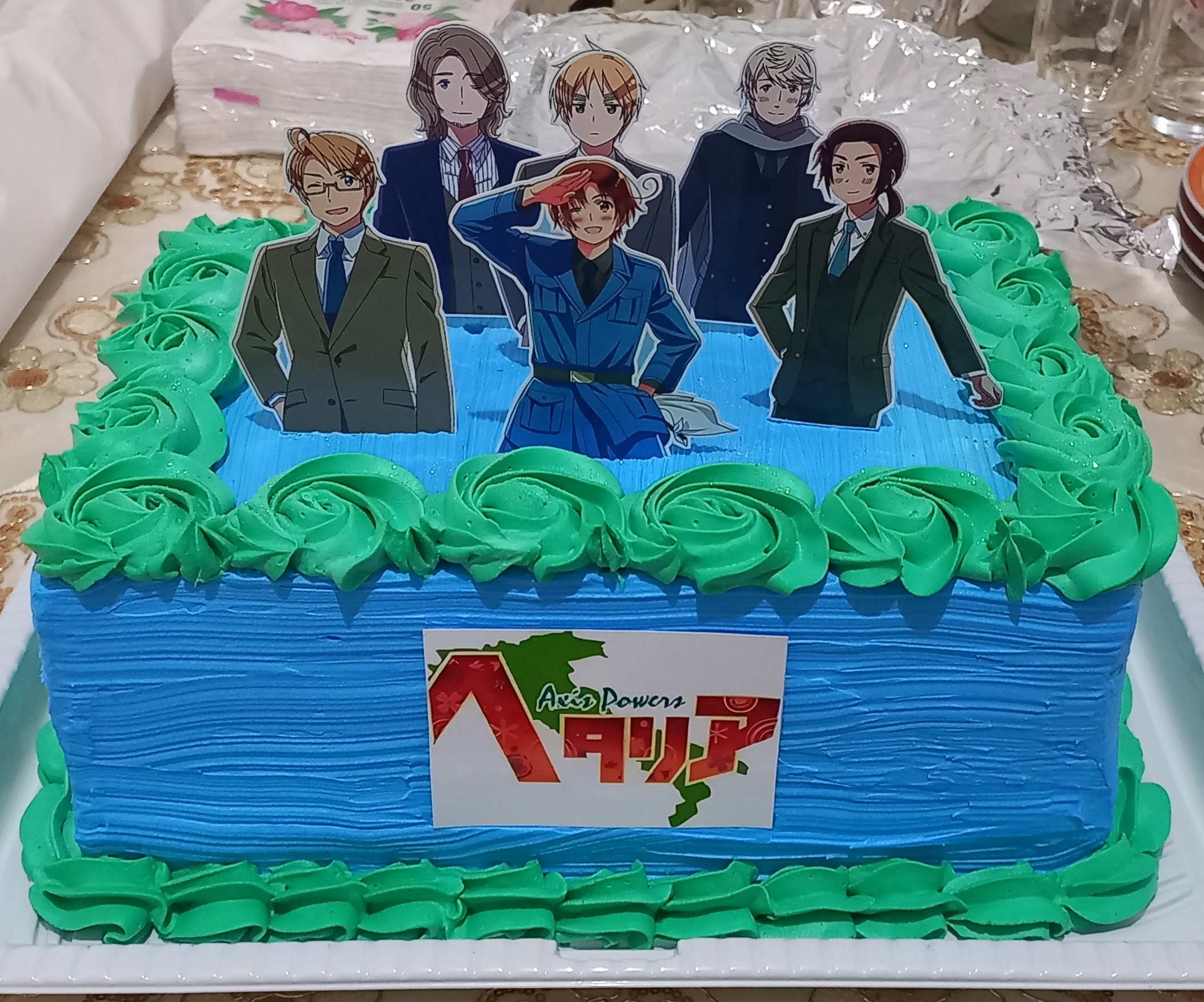 meu bolo de Hetalia!